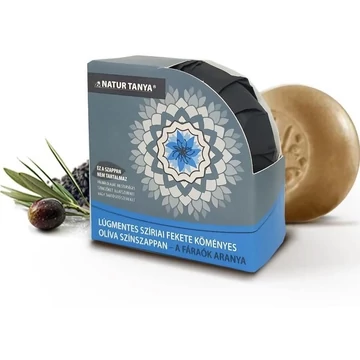Natur Tanya Lúgmentes Szíriai Fekete Köményes Olíva Színszappan 100g