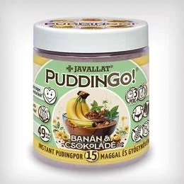 Javallat PuddinGo! Banán és Csokoládé ízű instant pudingpor 300 g