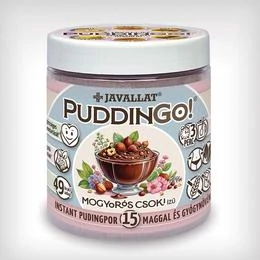 Javallat PuddinGo! Mogyorós Csoki ízű instant pudingpor 300 g
