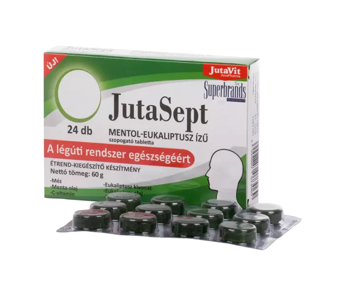 JutaVit JutaSept mentol-eukaliptusz szopogató tablet~24x