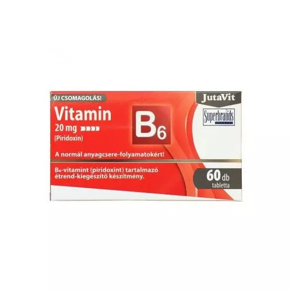 Jutavit vitamin B6 20mg /Piridoxin/ 60x