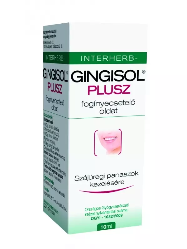 Gingisol Plusz fogínyecsetelő oldat 10ml