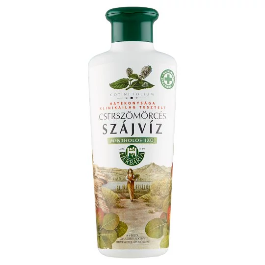 Herbária cserszömörcés szájvíz mentholos ízű 250 ml