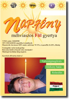 Nap-Fény méhviaszos fülgyertya Teafa 10 db